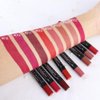 evpct 8Pcs Matte Lipstick and Lip Crayon Lip Liner Pencil Pen Set for Women DNM Dark Ruby Deep Red Nude Beige Chestnut Brown Mauve Plum Purple Wine Red Matte Lip Liner Crayon and Liquid Lipstick 03