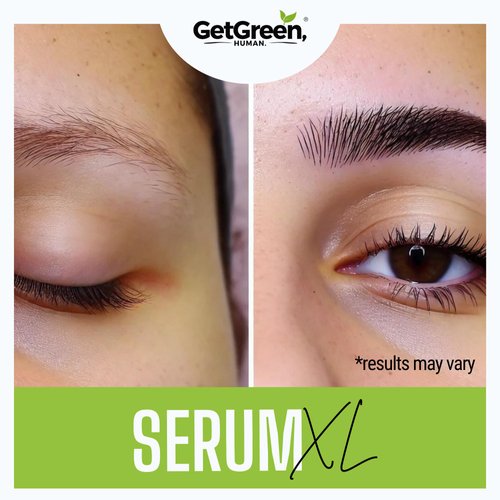 XL Eyebrow & Lash Serum | Oil Blend for Fuller Brows & Longer Lashes | Promotes Natural Eyebrow Growth & Eyelash Growth | 10 ml (0.34 fl oz) 60-Day Supply