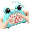 Quick Push Game Fidget Toys for Kids Adults, Fast Push Bubble Game Console Stress Toy, Relief Party Favors, Gifts for Kids Birthday Gift - Green