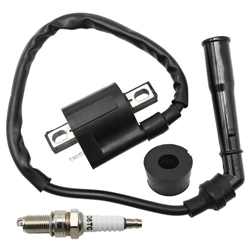 Zreneyfex Ignition Coil and Spark Plug Kit Compatible with Arctic Cat 700 EFI Compatible with Kawasaki KFX400 Compatible with Suzuki LT-A700X KingQuad Quad Runner Compatible with Raptor 660 YFM660