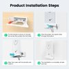 ISEKIE Starlink Wall Mount, New Upgraded Star Link Internet Kit Satellite Brackets ABS Router Holder Protection for StarLink Mesh Router V2 Mesh Router White