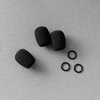 GVOEARS Microphone Cover for Bose Aviation 20, 3 Pack Replacement Mic Foam for Bose Aviation X A10 A20 A30 Headset, WindScreen Pop Filter Sponge (Black)