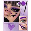 Waterproof Matte Gel Eyeliner Pot- Dark Purple Long Lasting Cream Eyeliner Eyebrow Gel, High Intensity Pigments Smudge-proof Eye Liner Cream, for Halloween Cosplay Show Eye Liner Brow Face Makeup-#121