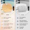 Egyptian Natural Loofah Pad Exfoliating Body Scrubber - Vegan Double Sided Luffa Sponges Deep Clean Your Body, Face & Back While an Exfoliating Washcloth Side Removes Oils - 6.9 x 4.7 Inches, 2 Pack