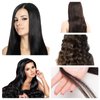 Lurrose Black Tape Womens Wigs Tape in Hair Extensions Human Hair Tape in Black Hair Extensions for Women Invisible Tape Extensions, 55cm Black Duct Tape Brown Duct Tape