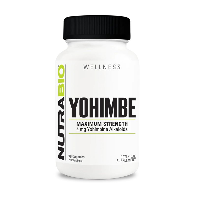 NutraBio Yohimbe (4mg)- Yohimbe Supplement for Men and Women- Yohimbe Bark Extract- 4mg- 90 Veget...