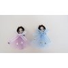 Two princess fairy tale doll dress alligator hair clip E