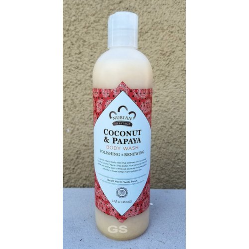 Nubian Heritage Body Wash (Coconut & Papaya)