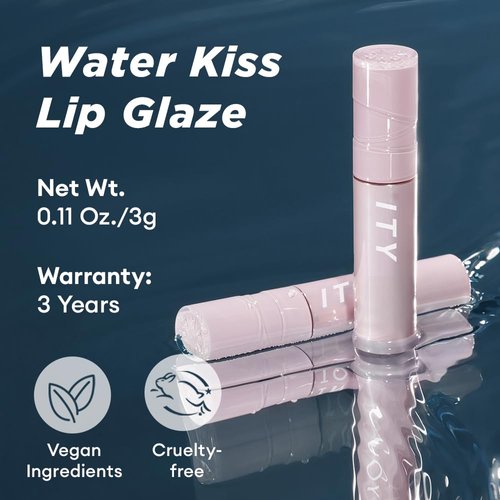 ITY Water Kiss Lip Gloss for Women, Deep Hydration Lip Plumper for Makeup, Lustrous Shine Lip Sheer for Natural Look, 6 Colors, Glossy Pigment, 3g in Juicy Peach