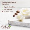 BELA - Triple Milled Pure Natural Soap Bars - Olive Oil with Cocoa Butter, 3.3 oz (Pack of 6) - Organic Shea Butter - Rich Creamy Lather - Triple French Milled - Long Lasting - Made in Australia