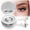 2pair Magnetic Eyelashes, Natural Look, Reusable, 11MM, No Glue, No Eyeliner, Clear Band, False Eyelashes with Applicator