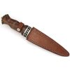Wild Turkey Handmade Custom Real Damascus Collection Scottish Outdoor Hunting Knife (Brown)
