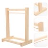 Kisangel 1pc Doll Clothes Rack Miniature Garment Rack Doll Clothes Accessories for Dollhouse Supplies (20CM)