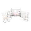 1:12 Dollhouse Baby Furniture Model Set Miniature Baby Crib Rocking Horse Chair Cabinet Decoration Accessories