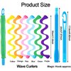 30 Pieces Hair Curlers Kit for Women and Girls, Wave Style Spiral Curls No Heat Rollers with Hooks for Long Hairstyles (30 cm/ 11.8 Inch)