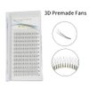 Premade Fans Eyelash Extensions 3D 4D 5D 6D 7D 8D Thickness 0.07 C/D Curl Natural Eyelashes Short Stem Russian Volume Fans Lash Extensions Supplies (15mm, 3D-0.07-C)