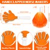 Sosation 36 Pcs Team Spirit Accessories, Christmas Cheerleading Pom Poms, Hand Clappers Party Favors and Thunder Sticks Noise Makers for Sporting Events Football Cheering Essentials(Orange)
