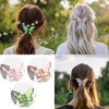 AMO HERMOSE Butterfly Hair Clips,9 PCS Hair clips for women,Multi-Styles Claw Clips for Thick Hair Thin Hair,Strong Hold Non-Slip Hair Accessories for Styling
