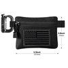 FRTKK 2 Pack Tactical Compact EDC Pouches, Military Molle Utility Pouch Organizer Pouch, Coin Purse Keychain Pocket Credit Card Holder Waist Pack (Black 3)