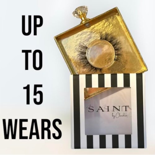 Saint by Claudia Faux Mink Natural Everyday Use Eyelashes, Cat Eye Lashes, Individual Lashes, Reusable up to 15x, "Verified" Eye Lash