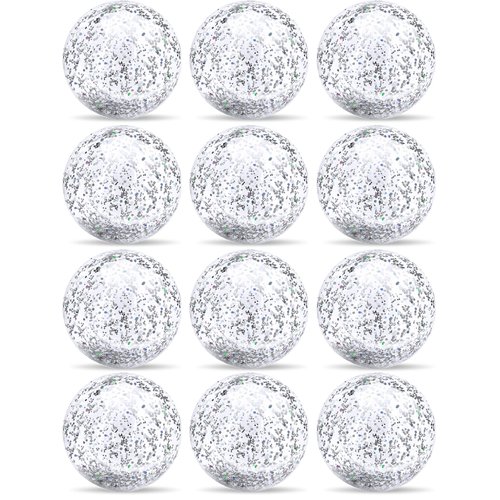 TURNMEON Inflatable Beach Balls Bulk 16" Glitters Pool Toys Balls for Pool, Beach, Summer Pool Party - Swimming Pool Game Water Beach Toys Kid Party Favor Luau Decorations Blow Up Beach Ball (12 Pack)