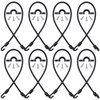 8 Sets Rod Strap Holder Boat Deck Rod Straps Rod Tamer Straps Fishing Rod Hold Down Straps Deck Mount Connector Boat Fishing Rod Straps Deck Mount Straps for Fishing Boat Kayak (18 Inch)