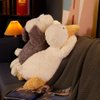 OUKEYI Duck Plush ，Cute Duck Stuffed Animals, Soft White Duck Plush Pillows Duck Plushie Toys Gifts for Kids Christmas Valentine's Day