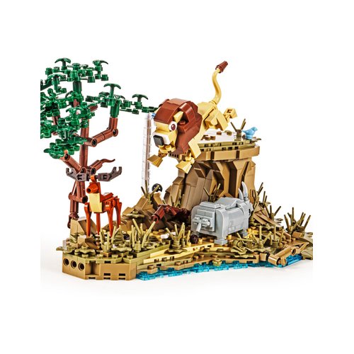 SEMKY Animal Series Lion Grassland Building Blocks Set, (755Pieces) Creative Animal Model Gifts for Kid and Adult
