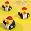 Donald Trump Rubber Ducks Bulk, 6 Pack Small 2.3 Inch, Funny Trump Duckies for Jeep Ducking, Trump 2024 Election Gifts, Bath Toys for Kids & Adults, Car Dashboard Decorations
