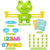 Frog Balance Counting Toys, Cool Math Learning Games for Boys and Girls, Educational Number Toy Preschool Frog Balance Counting Toys, Fun Children's Gift STEM Math Games Toys for Kids Age 3+ (63 PCS)