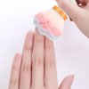 Dust Brush for Acrylic Nails, Pink Rose Soft Brush Nail Soft Kabuki Nail Art Dust Powder Remover Brush Hair Dust Cleaner Brush for Makeup Manicure Tool