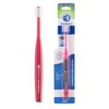 Brilliant Oral Care Adult Toothbrush with Soft Bristles, Round Head, and All-Around Clean for Teeth and Gums, Red, 1 Pack