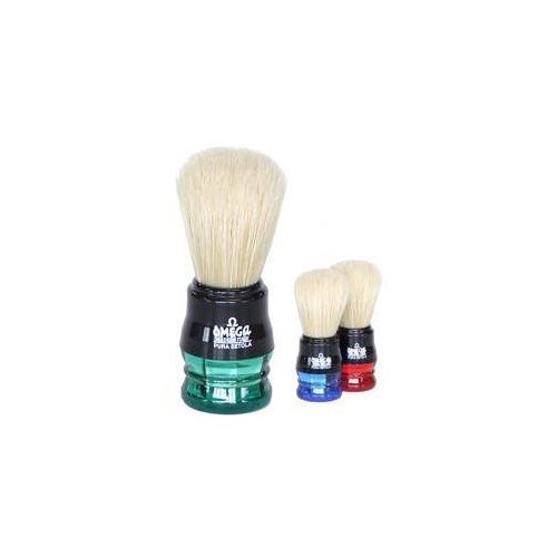 OMEGA Shaving Brush #10077 Boar Bristle 2 Color Handle by Omega
