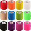 12 Pack 2" x 5 Yards Self Adhesive Elastic Bandage Wrap Stretch Self-Adherent Tape for First Aid,Sports, Wrist, Ankle (12 Colors)