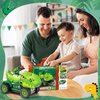 OCHIDO Boys Toys for 3 4 5 Years Old Kids,Dinosaur Truck Toys Included Foldable Track & 4 Metal Cars,2 Player Race Mode,Interactive Game for Boys and Girls,Birthday Gifts Kids Age 3-5
