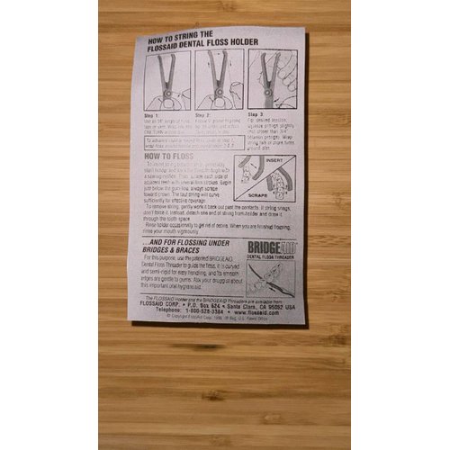 Flossaid Dental Floss Holder - 3 Pack (Assorted Colors)