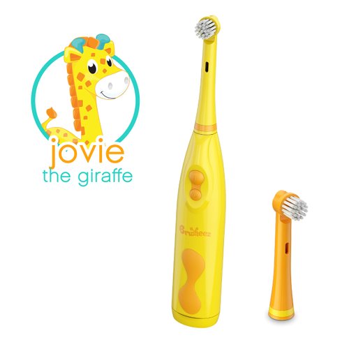 Brusheez® Electronic Toothbrush Replacement Brush Heads 2 Pack (Jovie the Giraffe)
