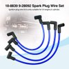 4 Wire Set Marine Spark Plug Wire Lead, Fits for Johnson Evinrude 90 115 HP, Outboard Engines OE Replacement 18-8839 9-28092, Premium Ignition Spark Plug Wire Set