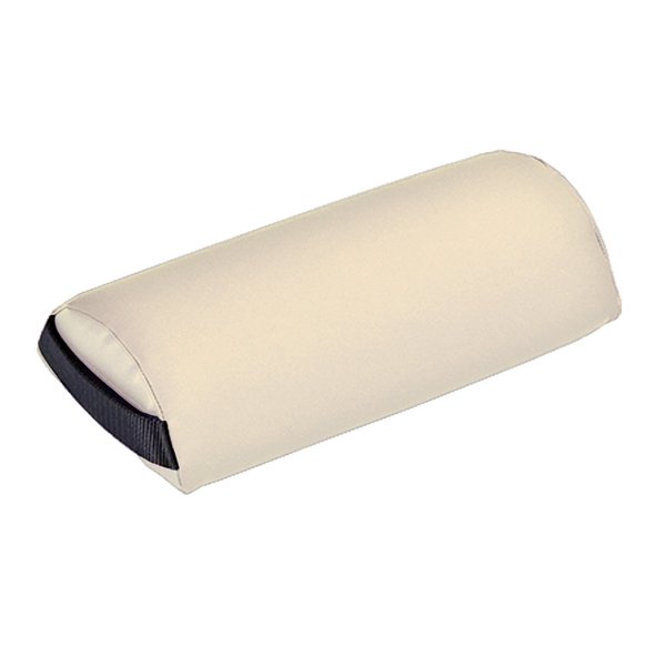 EARTHLITE Bolster Pillow Neck – Durable Massage Bolster, 100% PU Upholstery incl. Strap Handle/Professional Quality for Massage Tables/Back Pain Relief, Vanilla Creme