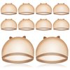 HD Wig Cap, IKOCO 8 Pcs Brown Wig Cap Ultra Thin Wig Cap for Lace Front Wig Nylon Stocking Caps for Wigs Sheer Wig Cap for Women