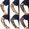 FASOTY Tattoo Sleeves for Men Women, Temporary Tattoo Sleeves 12Pcs Set Arts Fake Slip On Tattoo Arm Sleeves for Men Women (Pattern C)