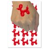 Balloon Animal Dog Temporary Tattoo Water Resistant Fake Body Art Set Collection - 54 1" Tattoos (1 Sheet)