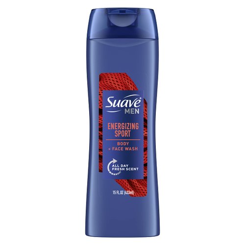 Suave Men Body Wash for Everyday Use Sport Fragrance Body Wash and Shower Gel 15 oz