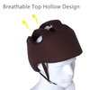 Thick Protection Helmet for Elderly Youth Kids Adults,Head Protection for Elderly Falls,Soft Helmet for Epilepsy Seizures Prevent Head Injuries,Safety Bump Cap,for Home Gardening (Coffee Cloth Inner)
