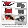 FlyCoco 3PCS Silk Eye Mask for Sleeping, Soft Comfortable Sleep Masks with Adjustable Strap, Light Blocking Night Masks, Blackout Eyes Covers for Aldult Women Men Travel Airplane, Blue+Black+Red