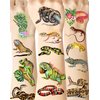 100 Pieces Reptile Temporary Tattoos,Reptile Snake Lizard Frog Crocodile Tortoise Themed Tattoos Stickers Party Decoration Supplies Party favors for Kids Adults