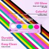 YOUNG VISION UV Neon Face & Body Paint Palette Set – Water-Activated FX Makeup for Face Painting, Blacklight Glow, Eyeliner, and Body Art – 3 Variants (1# + 2# UV, 1# + 3# Mixed, 2# + 3# Mixed)