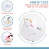 Botabee Beach Balls - 12 inches Floating Beach Ball for Kids - Clear Inflatable Swim Balls with Unicorn Inside - Blow Up Swimming Pool Ball for Outdoor Water Party Games - Fun Summer Toys