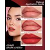 Ruby Red Matte Lipstick,Velvet Chilli Lip Tint Stain,Long Lasting Waterproof 24 Hour Lip Stick Stain labiales mate 24 horas originales,Non-Stick Not Fade Lipgloss,Thanksgiving Makeup Gift for Woman-10