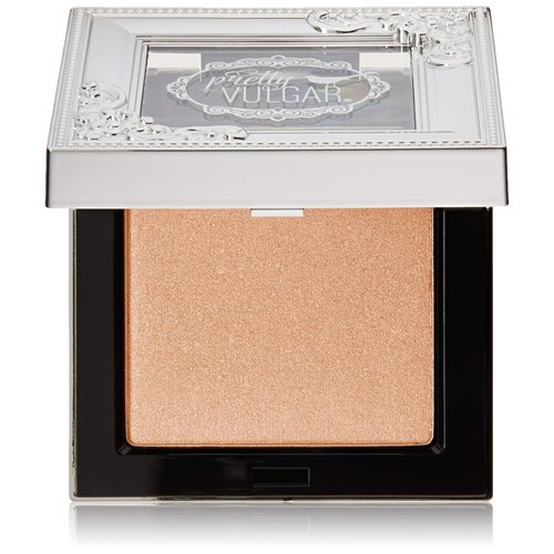 Pretty Vulgar Shimmering Swan Powder Highlighter, Shimmer Highlighting Powder for Face and Body, Gluten-Free and Cruelty-Free, Sparkling Sass, 6g / 0.2 Oz
